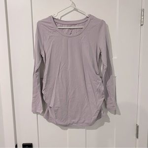 Paisley Sky Lilac Maternity Top